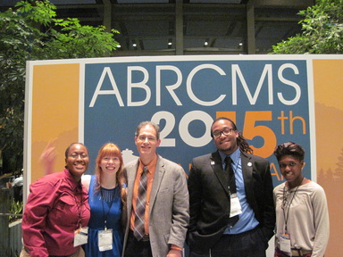 Dr. Weiss with REU students at the 2015 ABRCMS in Seattle, WA.